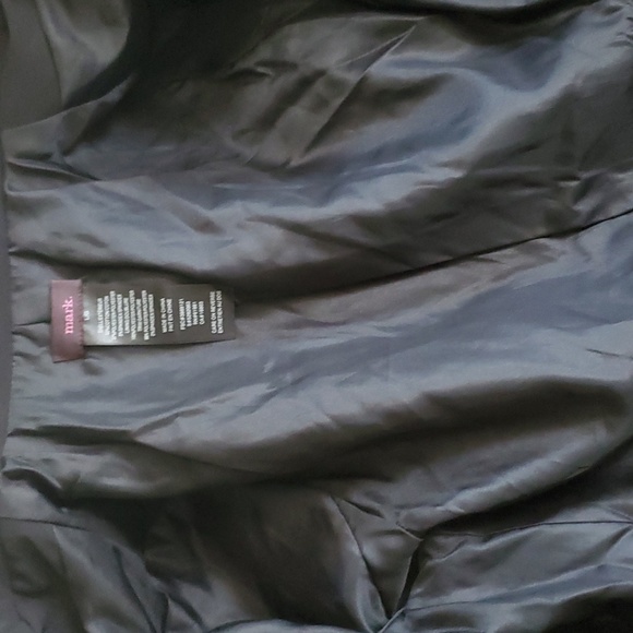 Mark woman's slim fit gray black snake print blazer jacket size L - Picture 11 of 13